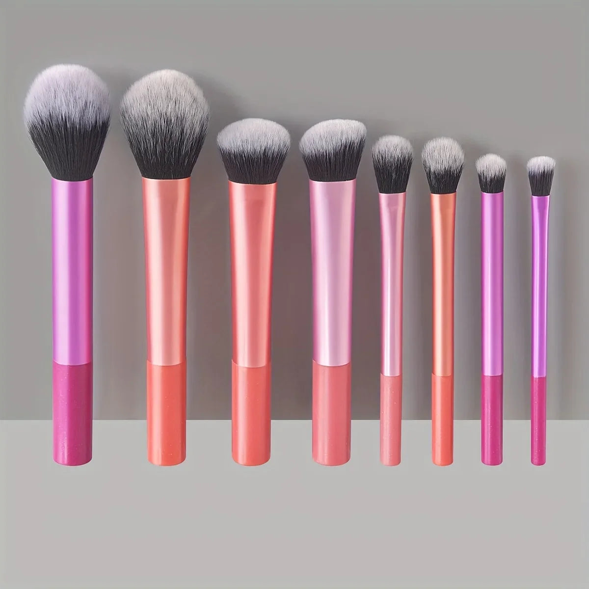 Conjunto de pincéis de maquiagem profissional Candy Color com 8 peças