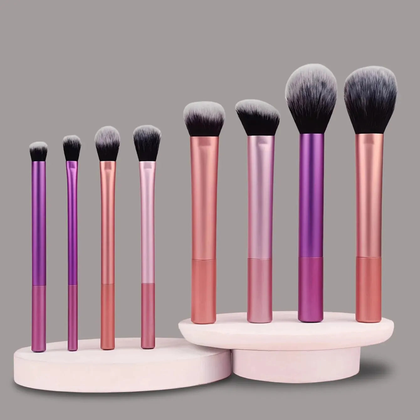 Conjunto de pincéis de maquiagem profissional Candy Color com 8 peças